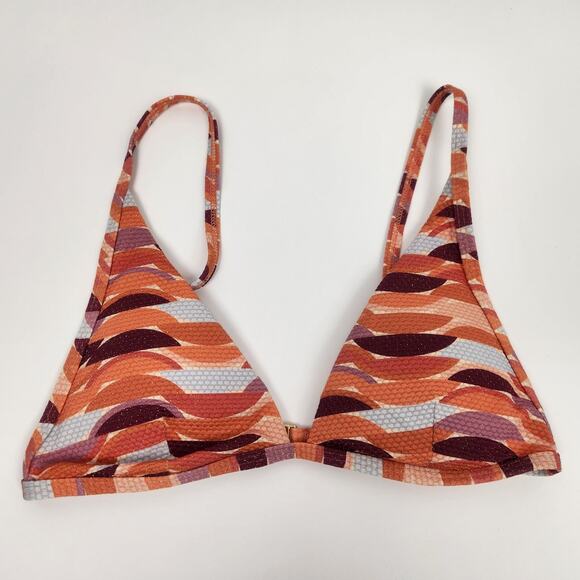 L*Space Millie Bikini Top in Orange Size Small NWT - Picture 1 of 4